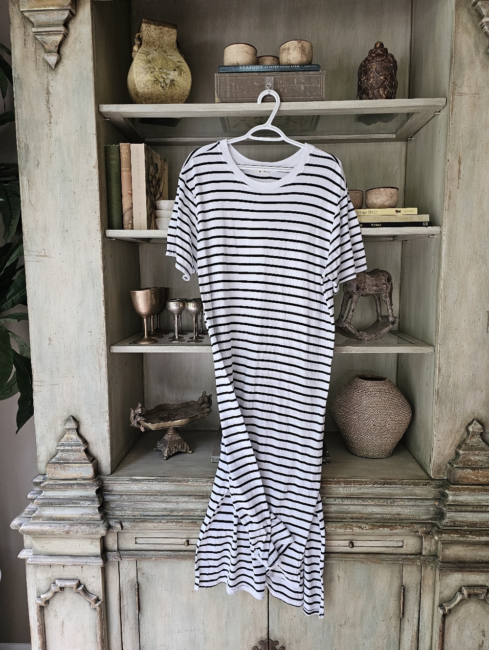 Anthropologie x Electric & Rose Skyler Rib Knit Striped Midi Dress - Picture 2 of 8